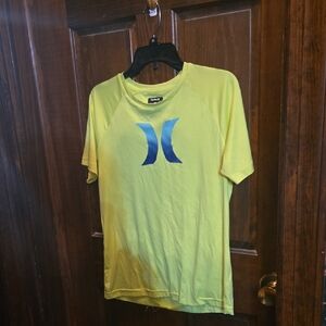 Hurley Lime Tee with Blue Icon